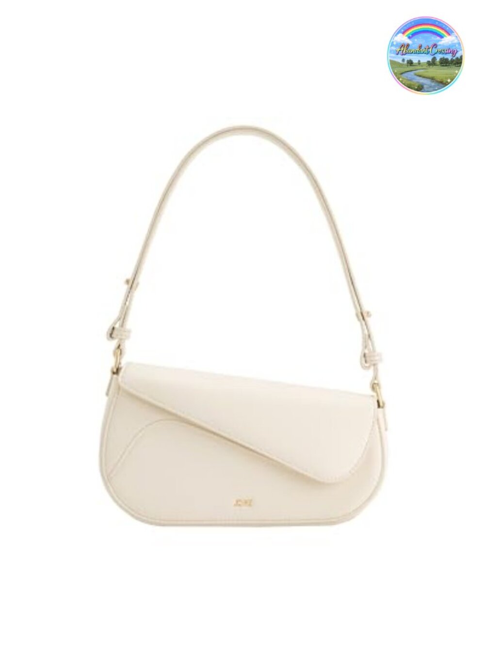 Vegan Leather Shoulder Bag Crossbody Satchel Gold Hardware